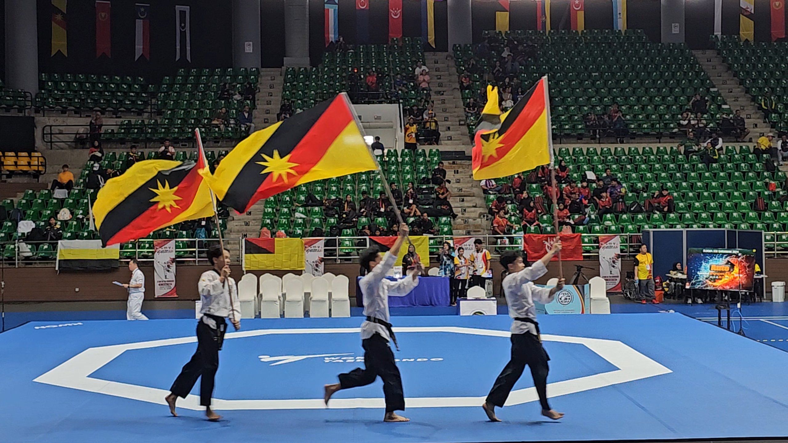 sarawak-sweeps-four-golds-in-sukma-xxi-taekwondo-poomsae-finals